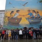 artistul tulcean silviu tudorof a realizat o pictura murala la scoala alexandru ciucurencu tulcea pentru a marca ziua cooperarii interreg 2025 68e763e831a0f