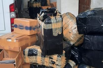 bunuri in valoare de peste 450 000 lei susceptibile a fi contrafacute descoperite de politistii de frontiera din cadrul garzii de coasta 68e387b1cd38b