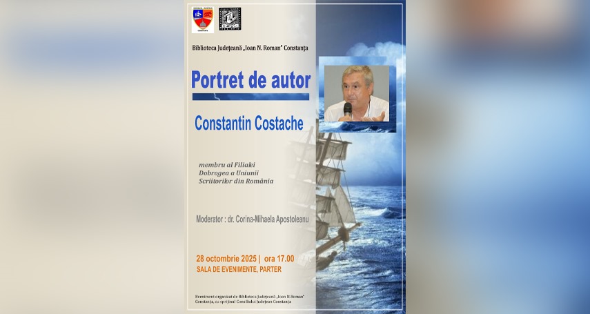 portret de autor la biblioteca ioan n roman constanta scriitorul constantin costache invitatul editiei din 28 octombrie 68ff6cb3446c8