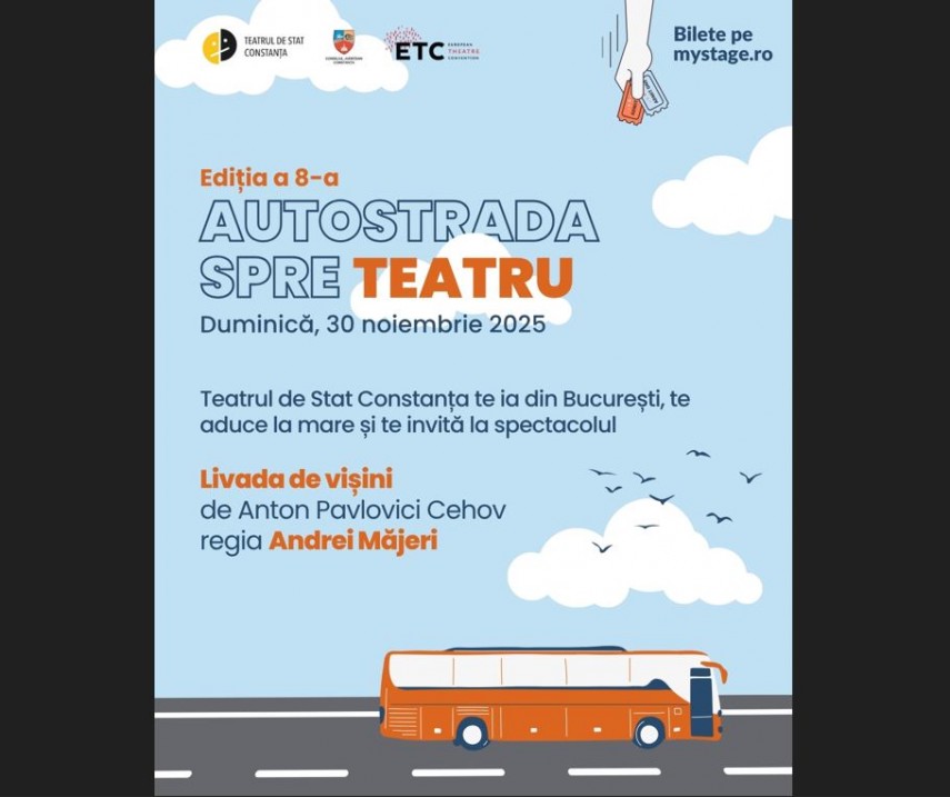 teatrul de stat constanta aduce publicul din bucuresti la livada de visini prin proiectul autostrada spre teatru 68f093daadae2