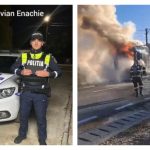 video scene dramatice in castelu un camion ardea in mers iar soferul nu si a dat seama un politist i a salvat viata 68eb9c68a2982