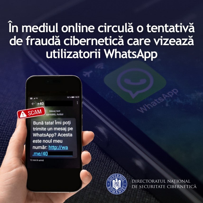 atentie utilizatori whatsapp dnsc avertizeaza asupra tentativelor de frauda prin linkuri false 691b4cffcdbc4