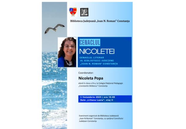 biblioteca judeteana constanta gazduieste un cenaclu literar dedicat tinerilor creatori 6908b3a24b33b