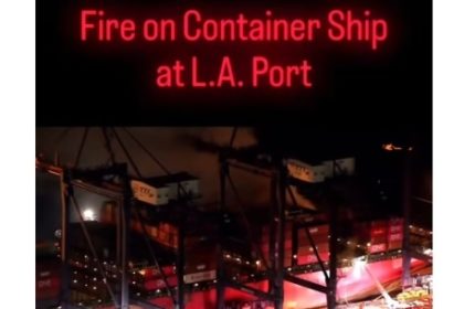 explozie urmata de incendiu pe o nava portcontainer in portul din los angeles 6922c09baaf98