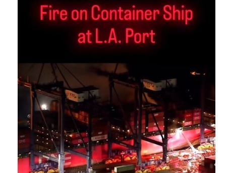 explozie urmata de incendiu pe o nava portcontainer in portul din los angeles 6922c09baaf98