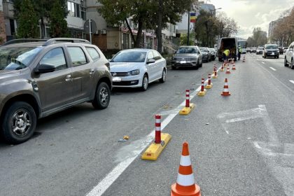 galerie foto confort urban a demarat lucrarile de montare a separatorilor de trafic pe bulevardul alexandru lapusneanu 6908afa3d0f83
