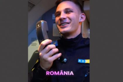 imnul romaniei interpretat de un jandarm in avion la peste 10 000 de metri altitudine 692c4303b5e57