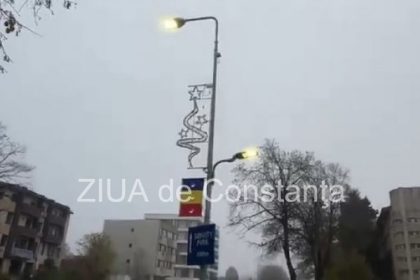 luminatul stradal pe bulevardul mamaia din constanta functional si dupa rasaritul soarelui 6916c600c4a3e