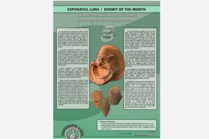 masca de teatru expresiva de tip terracota vedeta lunii la muzeul de istorie nationala si arheologie constanta 690c843a78084