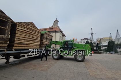 pregatiri in piata ovidiu din constanta pentru targul de craciun fotovideo 69171a9e4cc42