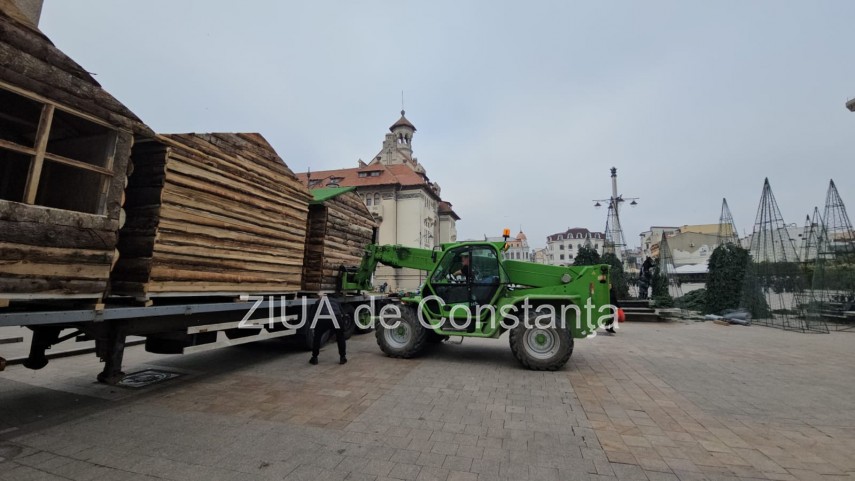 pregatiri in piata ovidiu din constanta pentru targul de craciun fotovideo 69171a9e4cc42