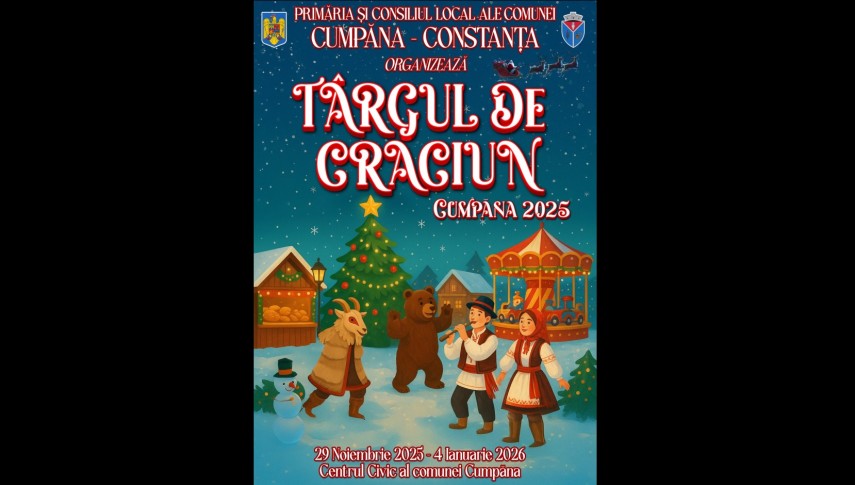 targ de craciun amenajat in comuna cumpana judetul constanta mai multe surprize sunt pregatite 6925688b98546