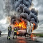 trafic oprit pe autostrada a2 in zona statiei de taxare fetesti un tir ce transporta nitrocalcar a luat foc 692801ed3763b