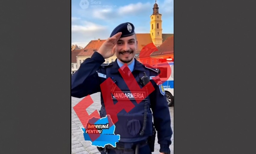 video fals care imita uniforma jandarmeriei distribuit in mediul online video 6922aa8b6d18b