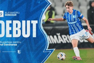 alex goncear debut la doar 16 ani in superliga jucatorul cu numarul 68 format in academia hagi si trimis pe teren in primul esalon 694904412c399