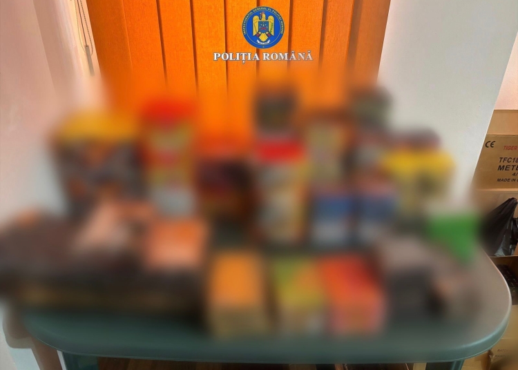 aproape o tona de materiale pirotehnice indisponibilizate de politisti 693bc432219c3
