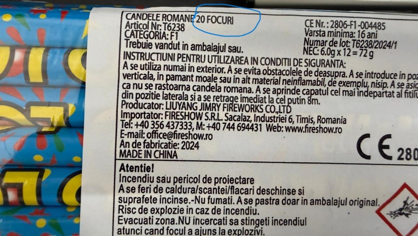 articole pirotehnice neconforme confiscate de jandarmi foto 69411a5342cff