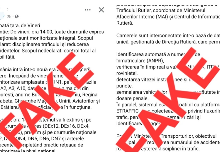 atentie politia romana mesajele despre monitorizarea integrala a traficului rutier sunt false 6931957d95a4a