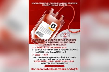 donarea de sange salveaza vieti actiune organizata de primaria navodari si centrul de transfuzii p 69383e7baa20d