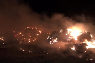 incendiu de proportii in ghindaresti ard 5 000 de baloti de paie 692f215b4b3c9