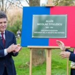 presedintele nicusor dan in vizita oficiala la paris a participat la inaugurarea aleii nicolae titulescu din parcul monceau 69383e7f92fa6