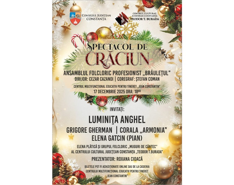 spectacol de craciun cel mai frumos eveniment al iernii la centrul cultural judetean constanta teodor t burada 694196590e6ad