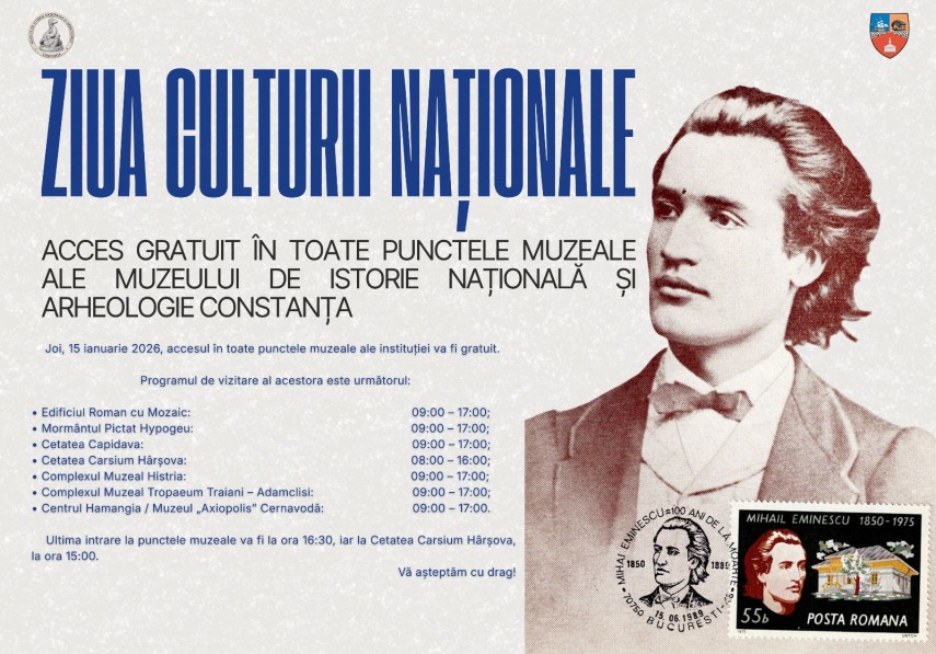 acces gratuit la toate punctele muzeale ale mina constanta de ziua culturii nationale 69666563e9605