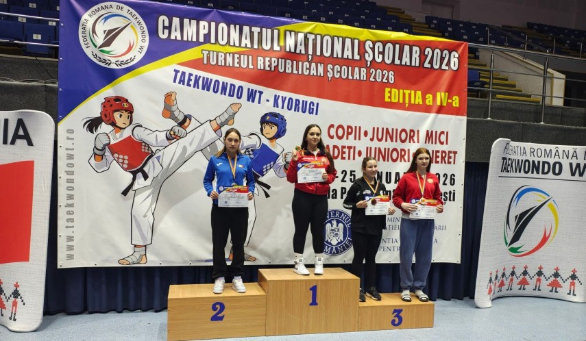 adina mihaela cretu de la cs nicolae balcescu medaliata si la campionatul national scolar la taekwondo wt galerie foto 69788f56a1914