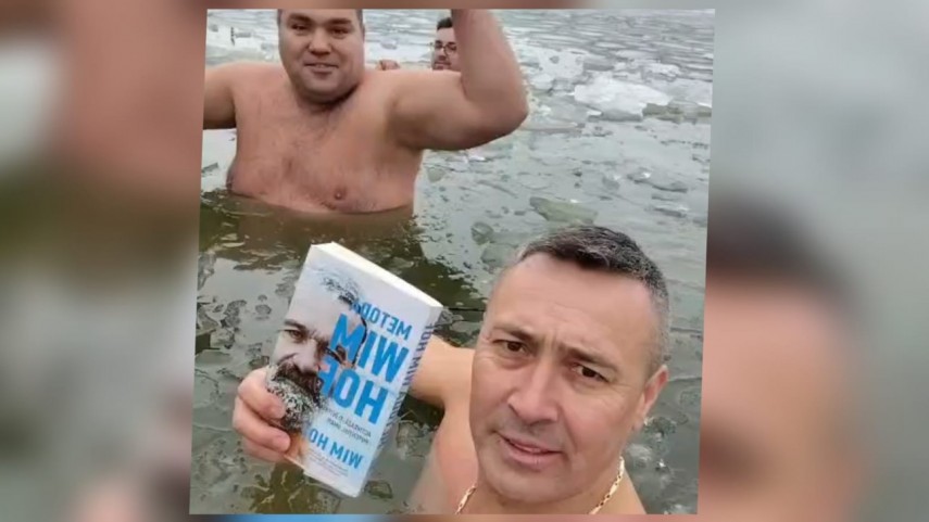 baie la copca pe lacul siutghiol mai multi barbati din constanta sfideaza gerul si frigul 6968fcd0ebc8d