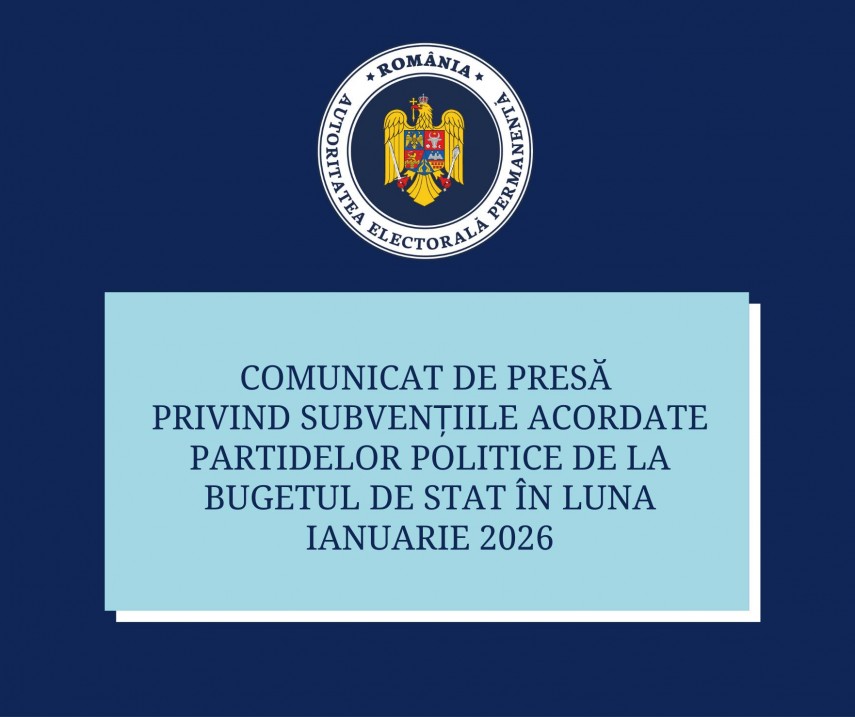 care este suma virata de aep catre partidele politice in ianuarie 2026 6967ab90464b4