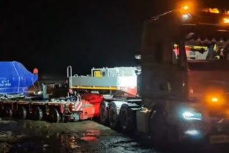 componentele utilajului gigantic tbm care va fora tunelul poiana au ajuns din portul constanta la calarasi 6967c07933f1d