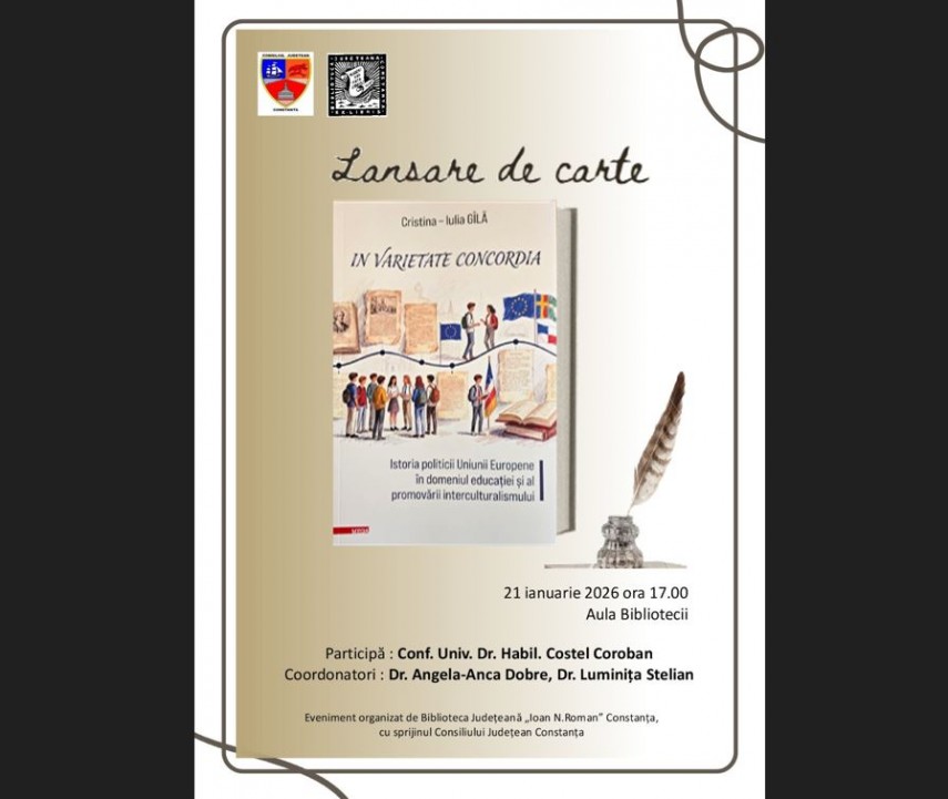 dr cristina iulia gila isi lanseaza un nou volum la biblioteca judeteana constanta 696e1502c811a