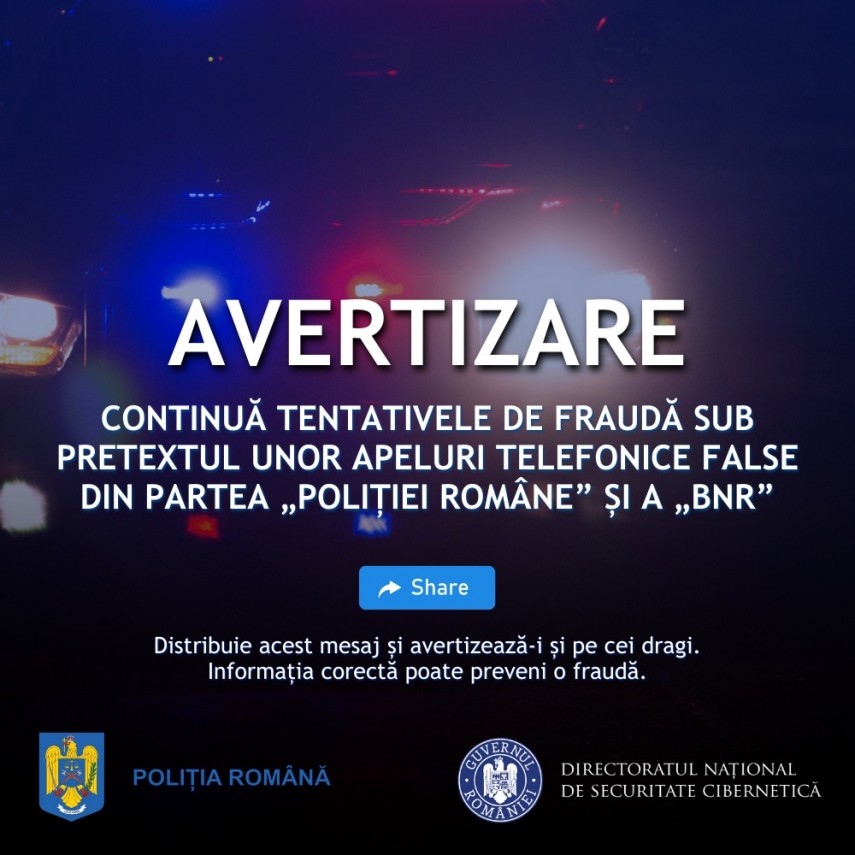 escrocherii telefonice in numele politiei romane si bnr dnsc trage un nou semnal de alarma 696a2ebfa56a5