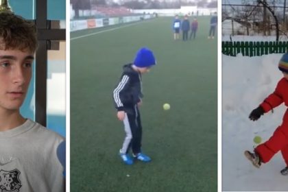 iata l pe alexandru goncear debutant la 16 ani in superliga jongland cu o minge de tenis la sapte ani video 696225e5347cd