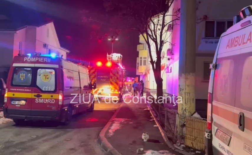 incendiu intr un bloc din murfatlar mai multe persoane evacuate o victima 696a7880835e9