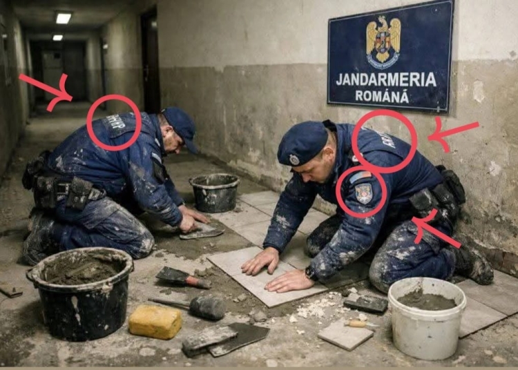jandarmeria romana respinge informatiile false despre jandarmii constanteni surprinsi punand gresie 695cfce54eb9a