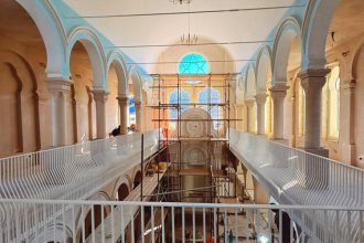 lucrarile la sinagoga mare din zona peninsulara au fost finalizate 697a212ee87f5
