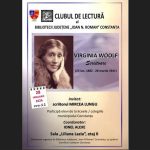 opera scriitoarei virginia woolf dezbatuta la biblioteca judeteana constanta 69776b9715491