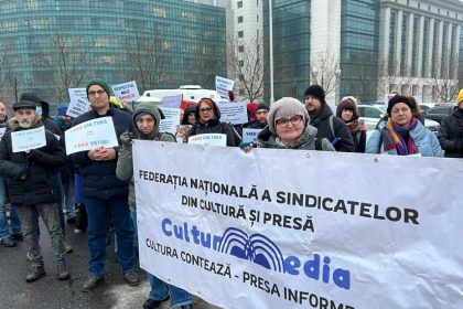 sindicalistii lucratorilor din muzee constanta in protest in fata ministerului culturii 69776850e37e2