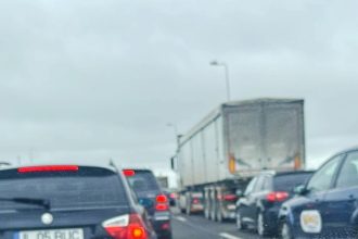 atentie soferi trafic ingreunat pe dn22 in apropierea localitatii tariverde 69a17cc89a7b0