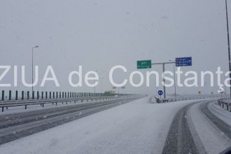 atentie soferi trafic restrictionat pe autostrada a2 bucuresti constanta se circula in conditii de iarna 6995514fa3806