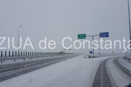 atentie soferi trafic restrictionat pe autostrada a2 bucuresti constanta se circula in conditii de iarna 6995514fa3806