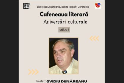 biblioteca judeteana constanta lanseaza un nou proiect scriitorul ovidiu dunareanu invitat la prima editie 699585d9649c0