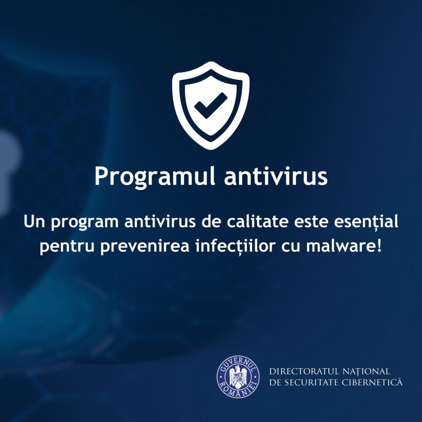 dnsc recomanda utilizarea antivirusului ca bariera principala de protectie 698eeebb474b8