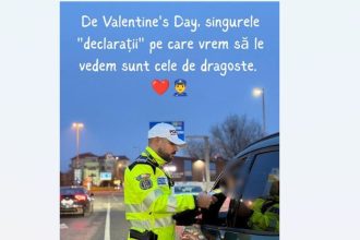 ipj constanta cu dragostea pe radar mesajul inedit al politistilor pentru soferi de valentines day 699040035ca53