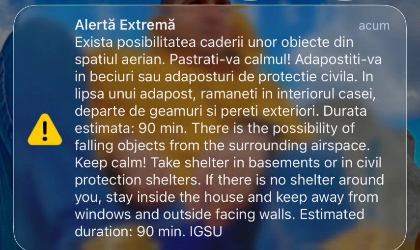 ro alert in judetul tulcea populatia avertizata privind posibile obiecte cazute din spatiul aerian 69a070efa2215