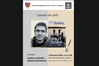 scriitorul dobrogean george c dumitru isi lanseaza noul roman la biblioteca judeteana constanta 698051bf96c9b