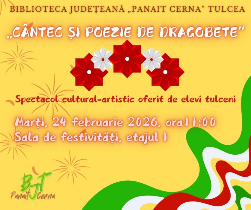 spectacol de dragobete la biblioteca judeteana panait cerna tulcea cu muzica dans si recitaluri de poezie 699828d93ec70