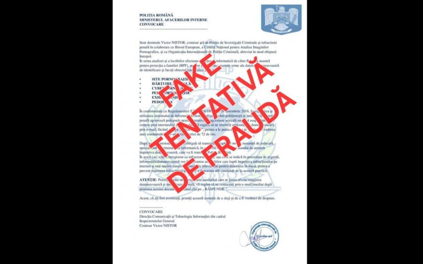 a crescut numarul e mailurilor care folosesc in mod fals identitatea unor institutii de aplicare a legii atat din tara cat si din strainatate 69bc35815aeeb