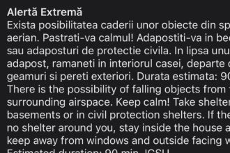 alerta extrema in tulcea posibile obiecte cazute din spatiul aerian 69c1832a9e66b